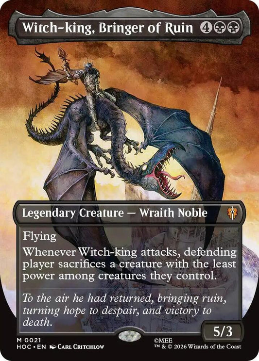Witch-king, Bringer of Ruin (Borderless)-The Hobbit-M-Foil
