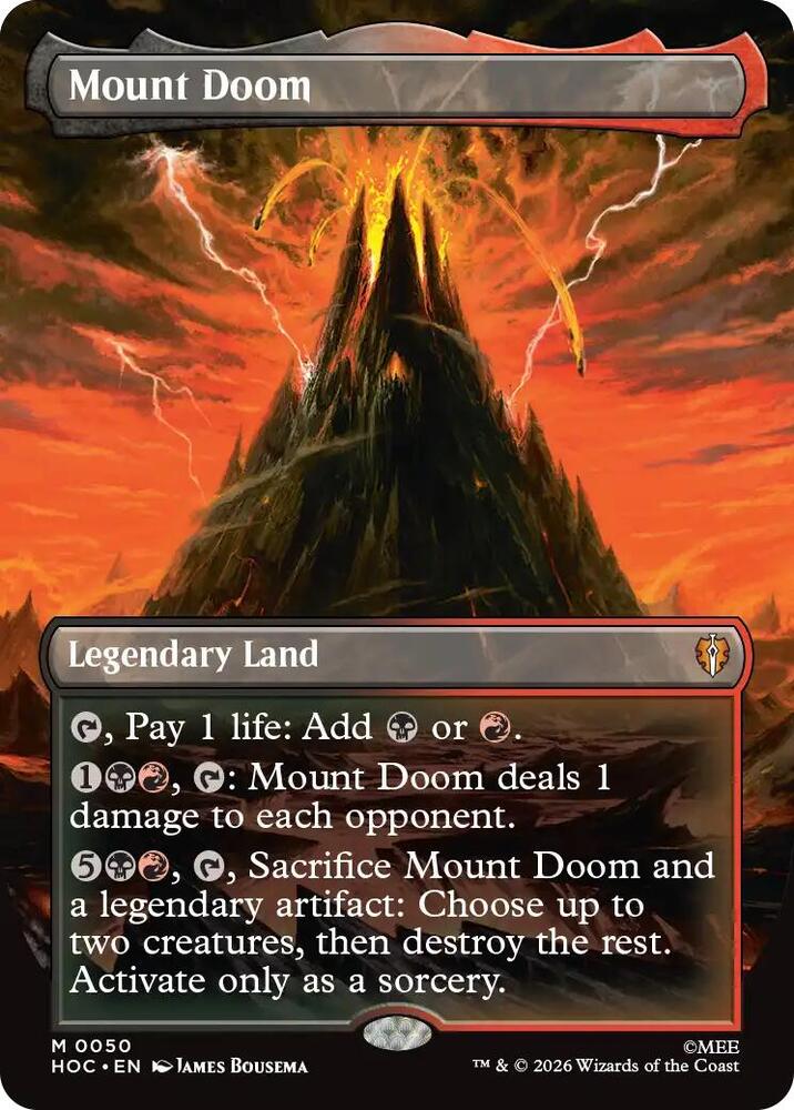 Mount Doom (Borderless)-The Hobbit: Eternal-Legal-M-Foil