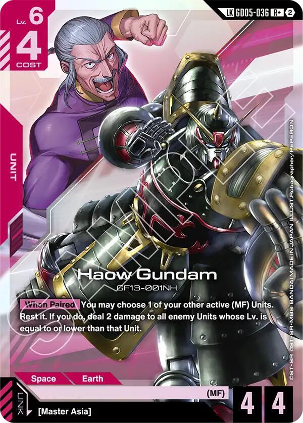 Haow Gundam (R+) (Link Rare)-Freedom Ascension-R+-Holofoil