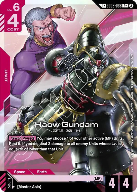 Haow Gundam (R+) (Link Rare)-Freedom Ascension-R+-Holofoil
