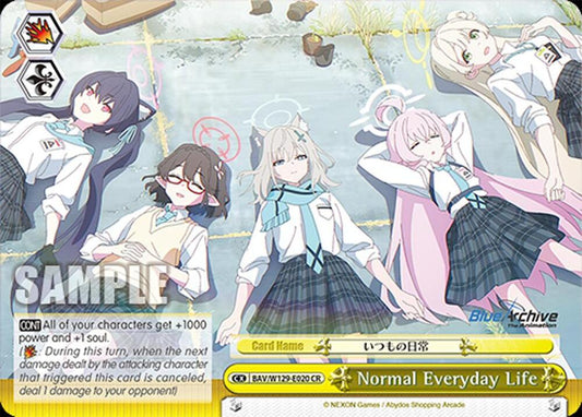 Normal Everyday Life-Blue Archive The Animation-Climax Rare-Normal