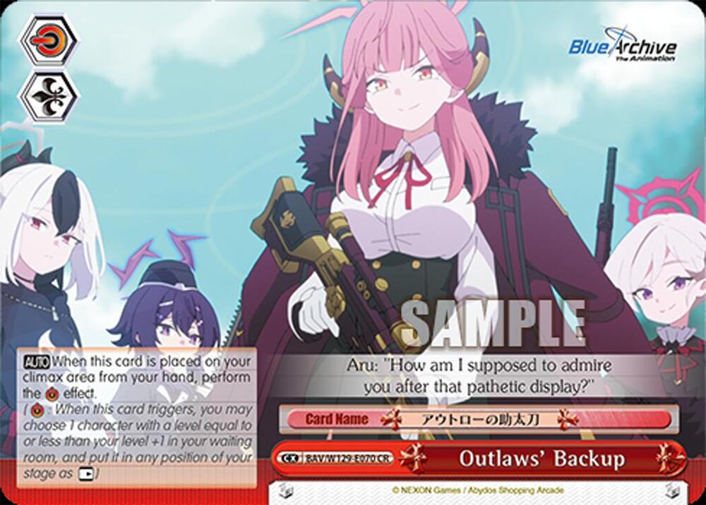 Outlaws' Backup-Blue Archive The Animation-Climax Rare-Normal