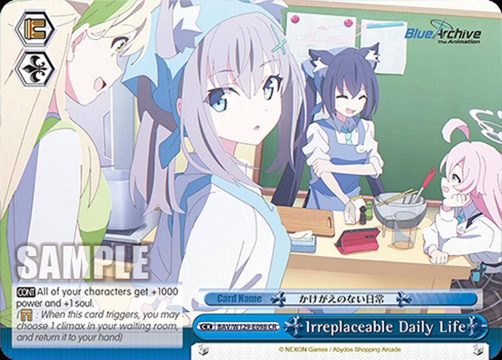 Irreplaceable Daily Life-Blue Archive The Animation-Climax Rare-Normal