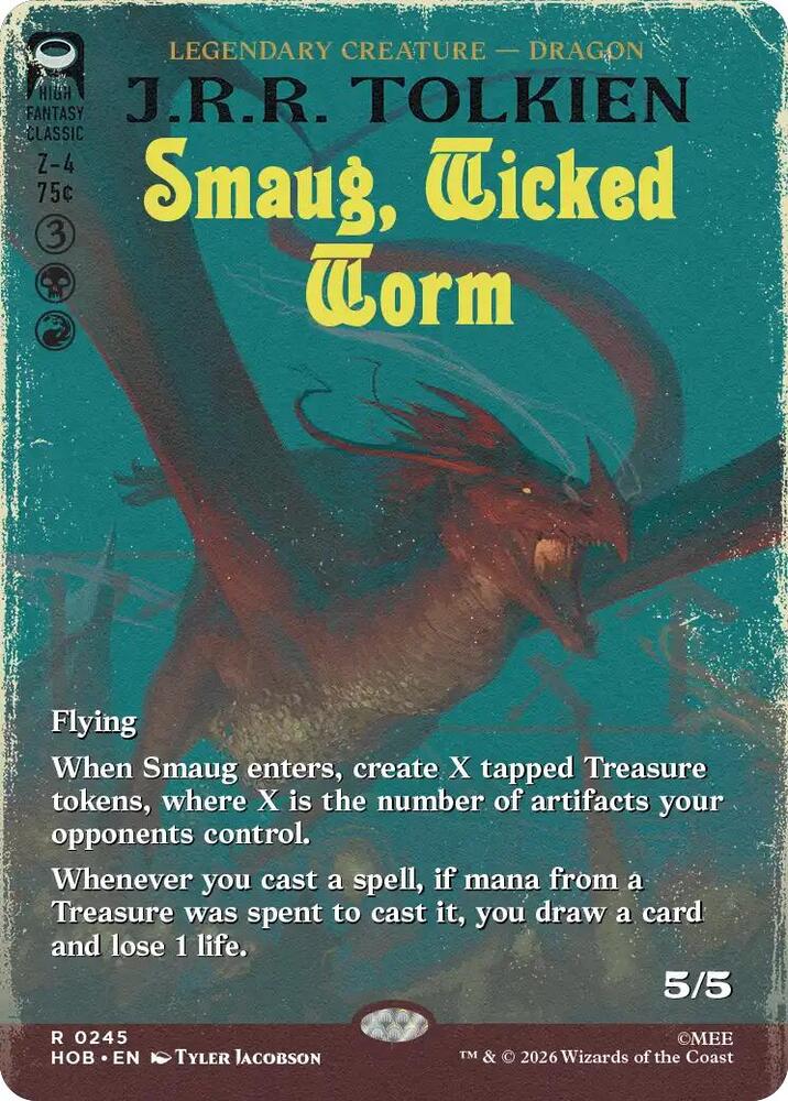 Smaug, Wicked Worm (Borderless)-The Hobbit-R-Normal