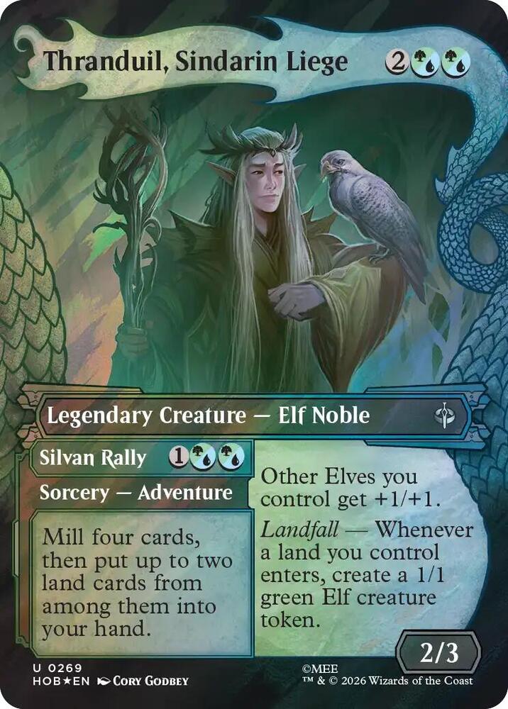 Thranduil, Sindarin Liege (Showcase) (Surge Foil)-The Hobbit-U-Foil