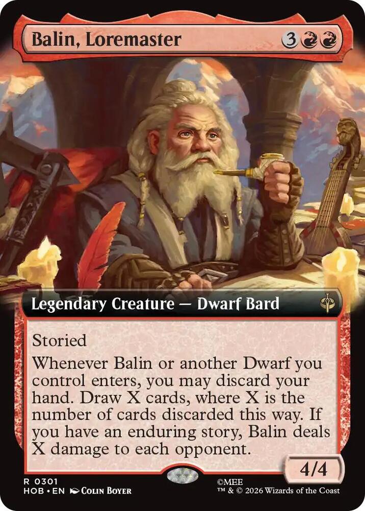 Balin, Loremaster (Extended Art)-The Hobbit-R-Normal