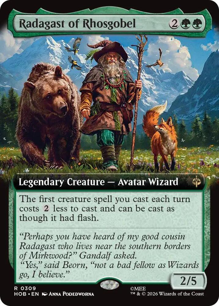 Radagast of Rhosgobel (Extended Art)-The Hobbit-R-Foil