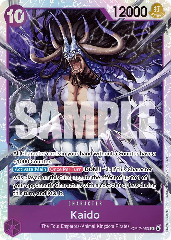 Kaido (063)-The World's Strongest Warriors-SR-Foil