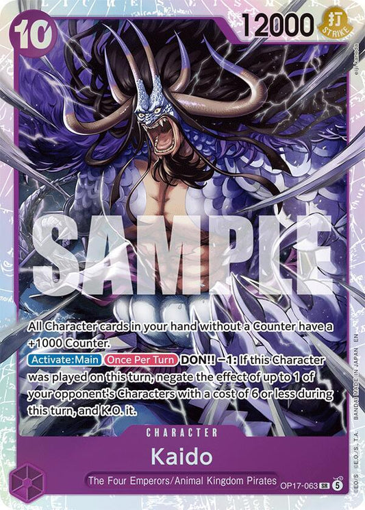 Kaido (063)-The World's Strongest Warriors-SR-Foil