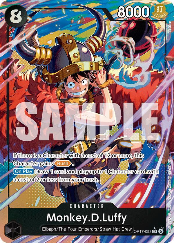 Monkey.D.Luffy (093) (Alternate Art)-The World's Strongest Warriors-SR-Foil