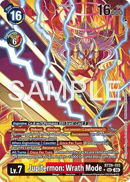 Jupitermon: Wrath Mode (Alternate Art)-Timeless Bonds-Secret Rare-Foil