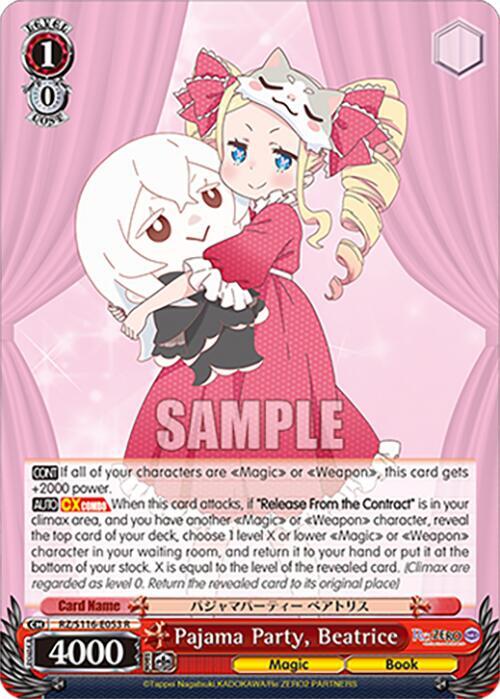 Pajama Party, Beatrice-Re:ZERO -Starting Life in Another World- Vol.3-Rare-Normal