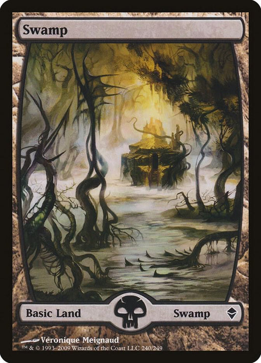 Swamp (240) - Full Art-Zendikar-L-Normal
