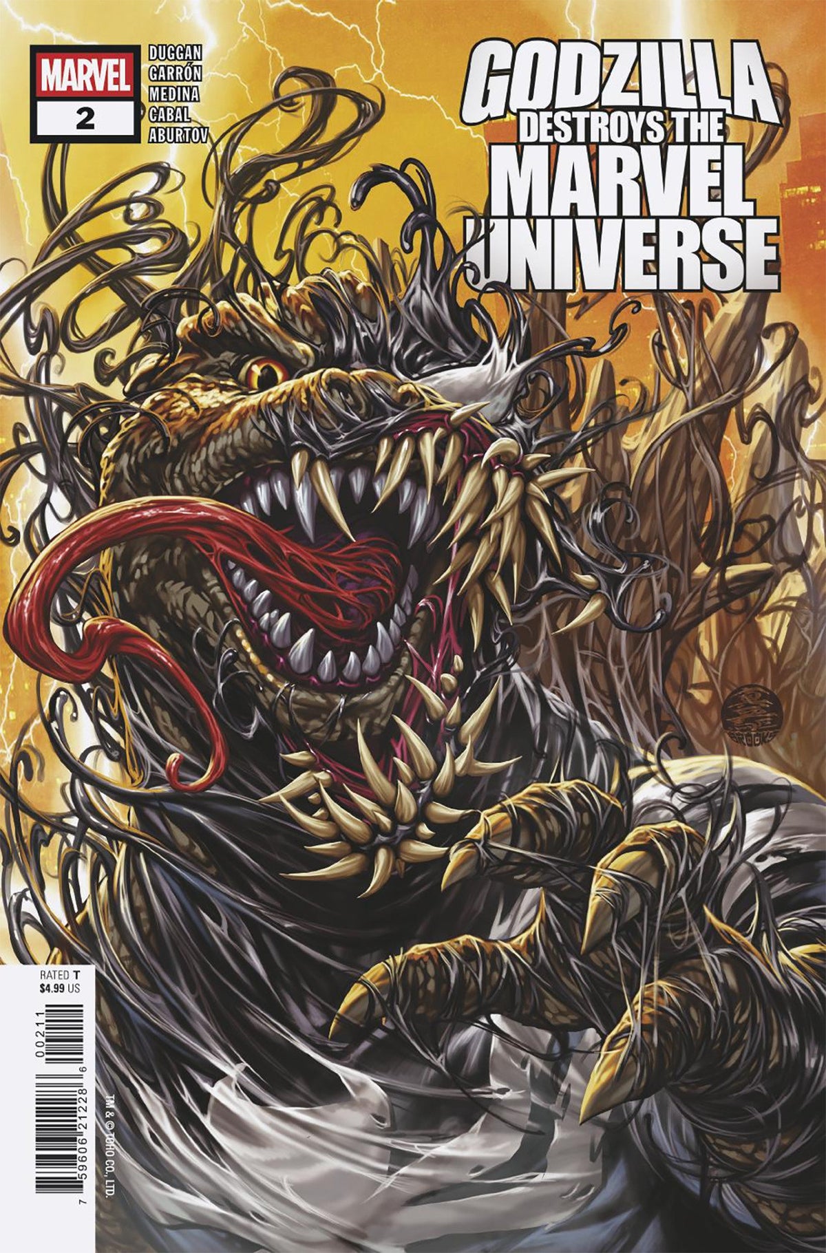 Godzilla Destroys The Marvel Universe #2