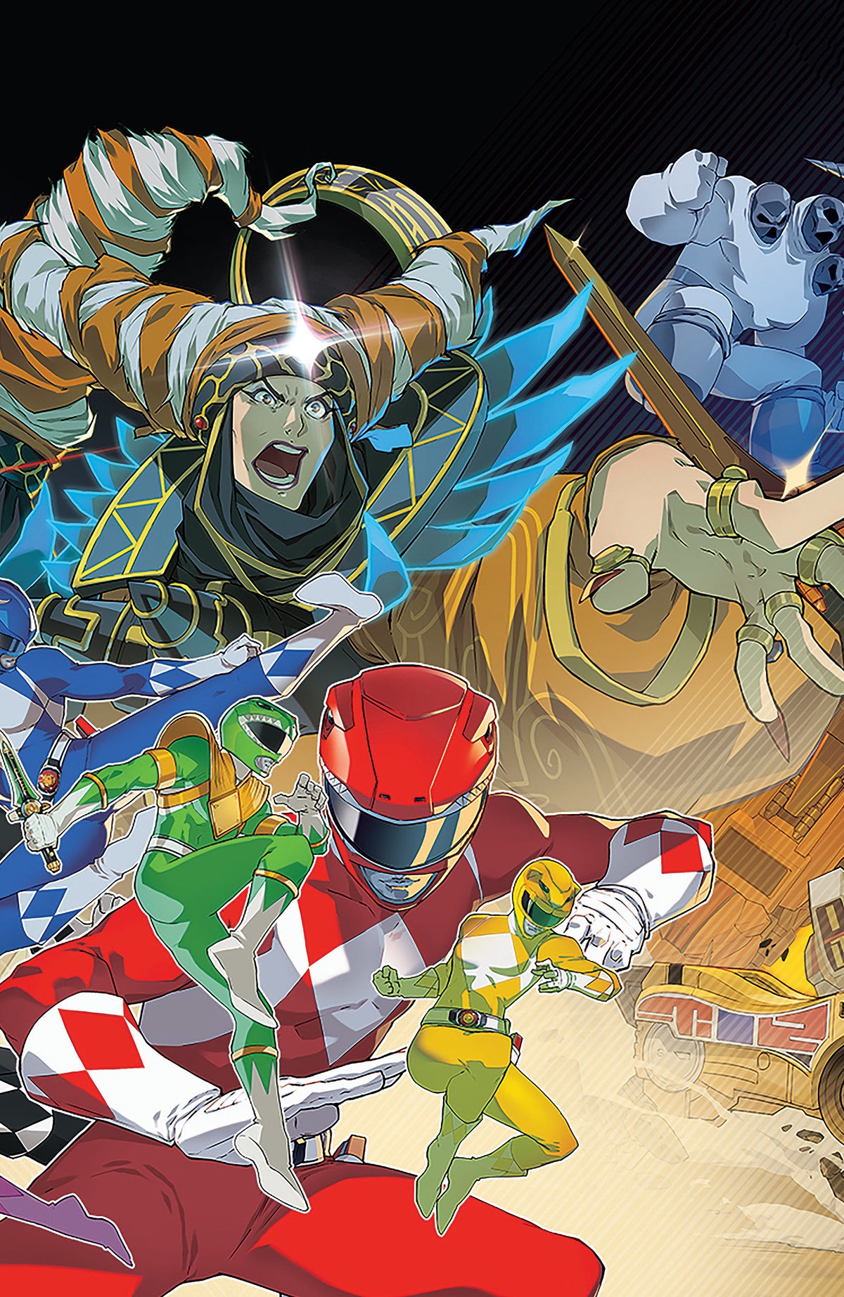 Mighty Morphin Power Rangers: Rita's Rewind #1 C Variant (Full Art, Foil, Game Art)