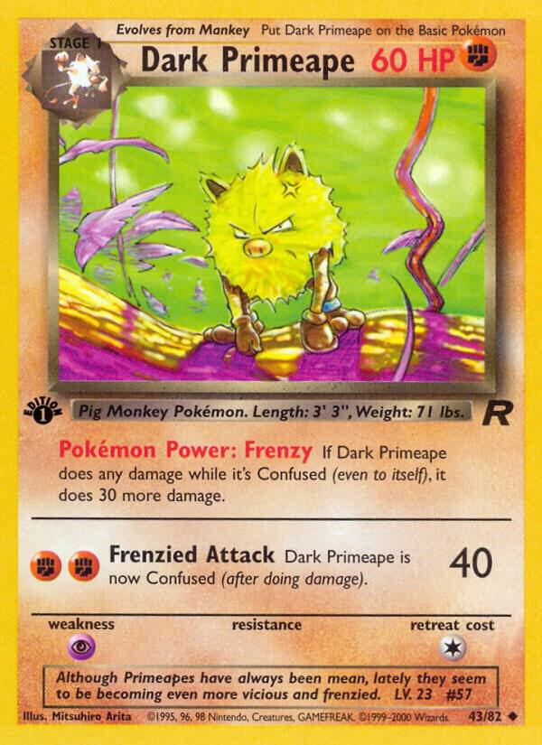 Dark Primeape-Team Rocket-Uncommon-Unlimited