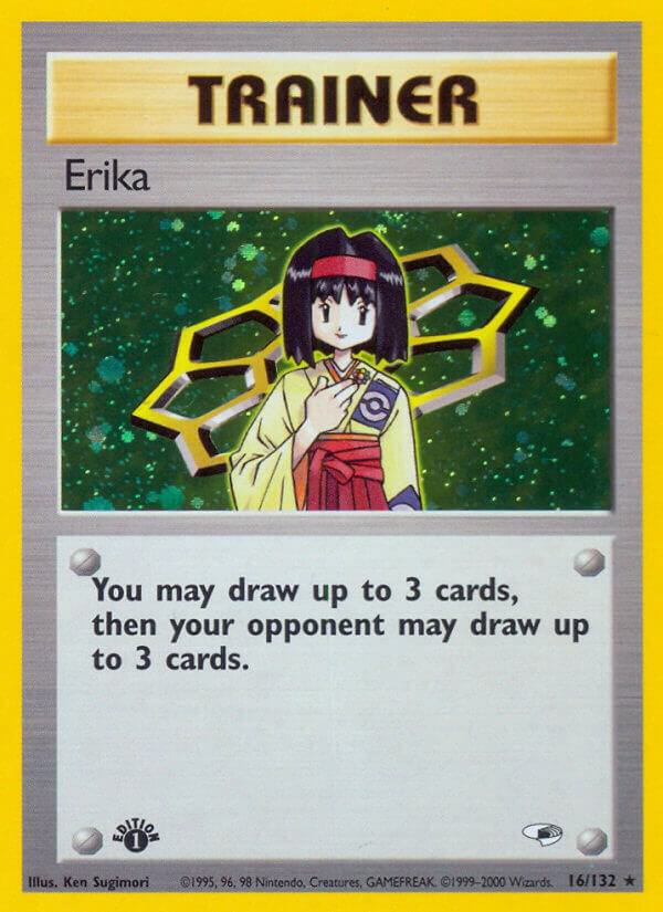 Erika (16)-Gym Heroes-Holo Rare-Unlimited Holofoil