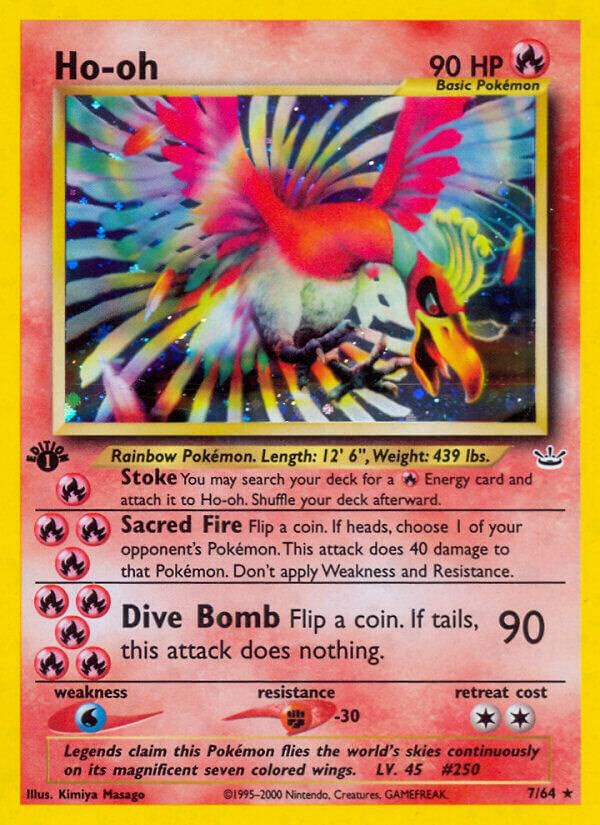 Ho-oh (7)-Neo Revelation-Holo Rare-Unlimited Holofoil