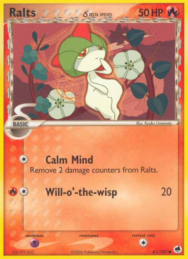 Ralts (Delta Species)-EX Dragon Frontiers-Common-Reverse Holofoil