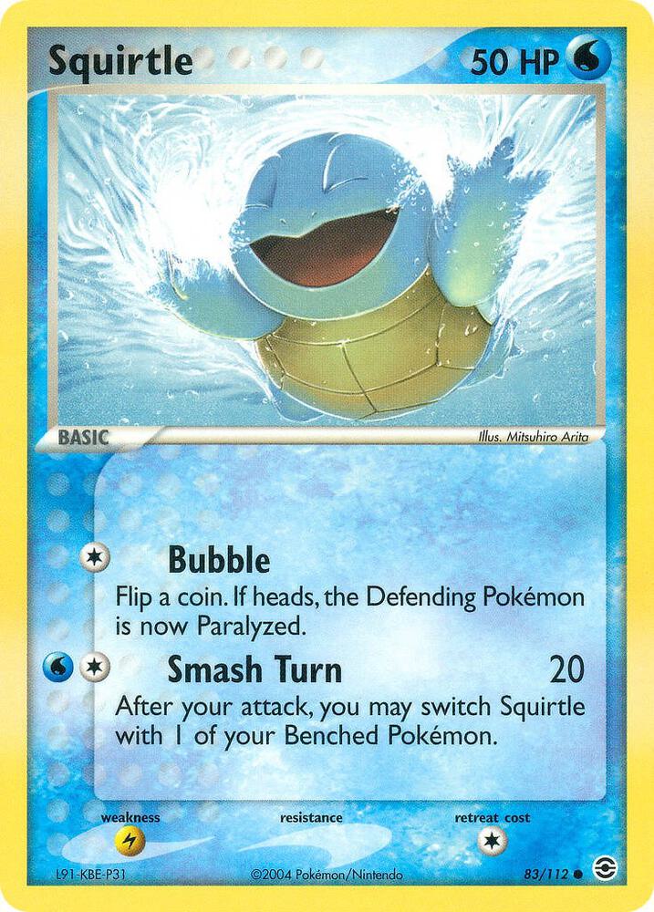 Squirtle - 083/112-EX FireRed & LeafGreen-Common-Normal