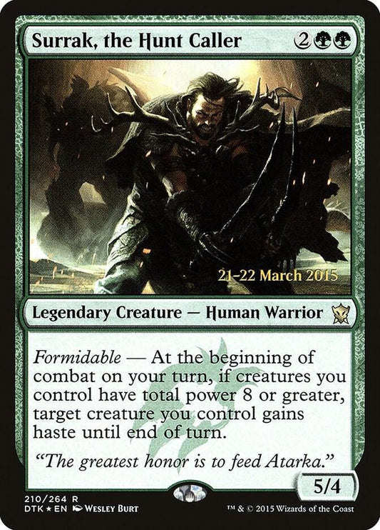 Surrak, the Hunt Caller-Prerelease Cards-R-Foil