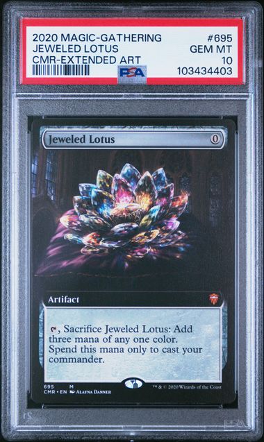2020 MAGIC THE GATHERING COMMANDER LEGENDS #695 JEWELED LOTUS CMR-EXTENDED ART
