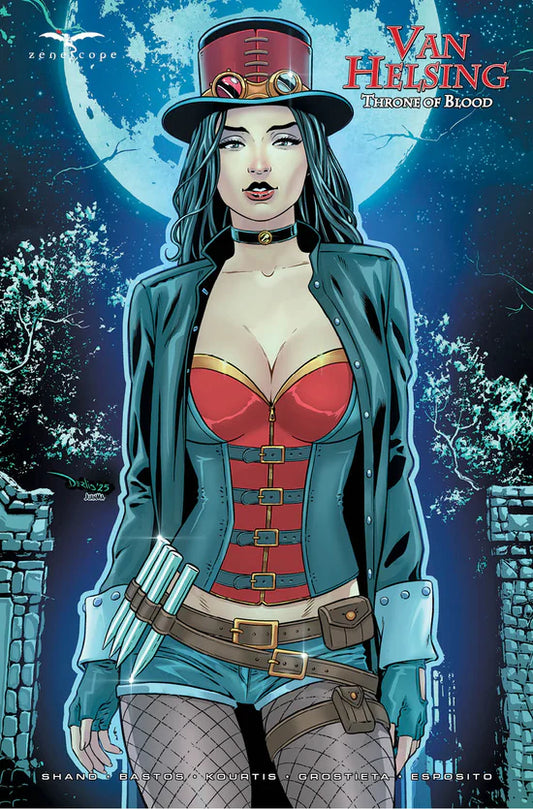 Van Helsing: Throne Of Blood   Cover D   Derlis Santacruz