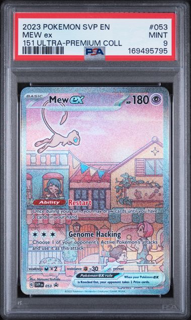 2023 POKEMON SVP EN-SCARLET & VIOLET BLACK STAR PROMOS #053 MEW ex 151 ULTRA-PREMIUM COLL PSA 8