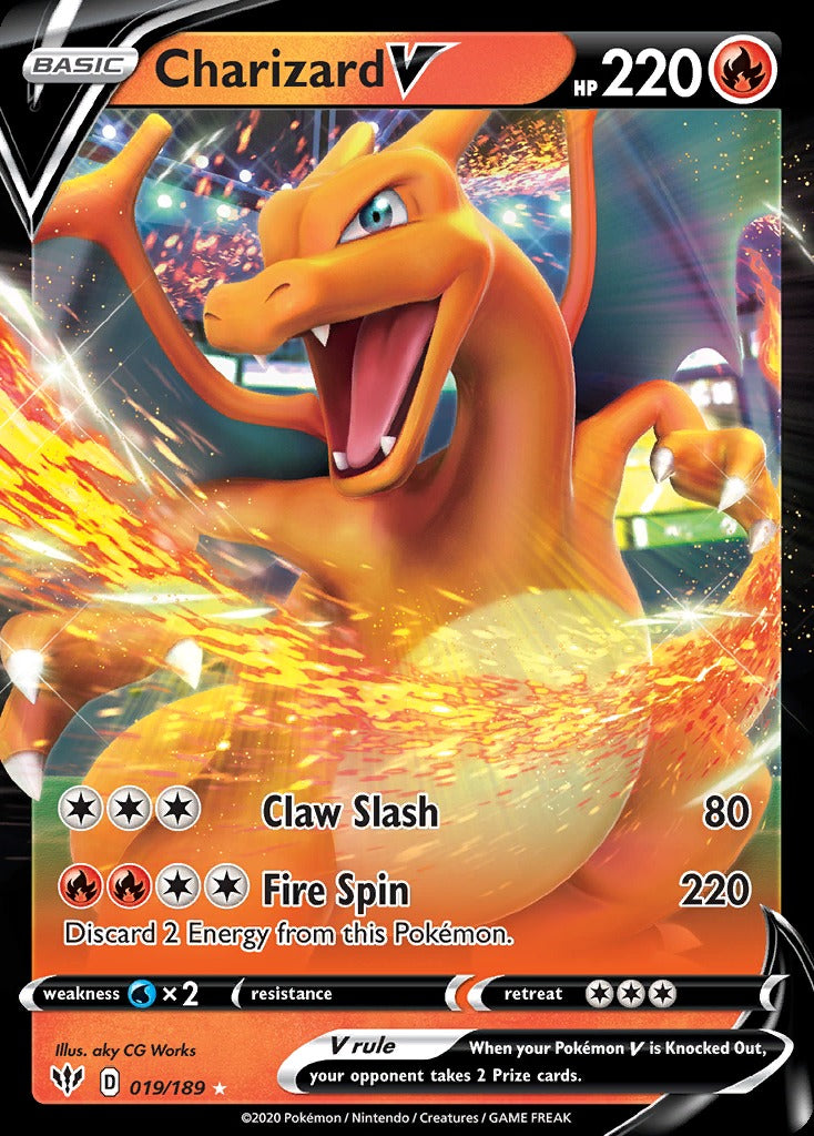 Charizard V-SWSH03: Darkness Ablaze-Ultra Rare-Holofoil