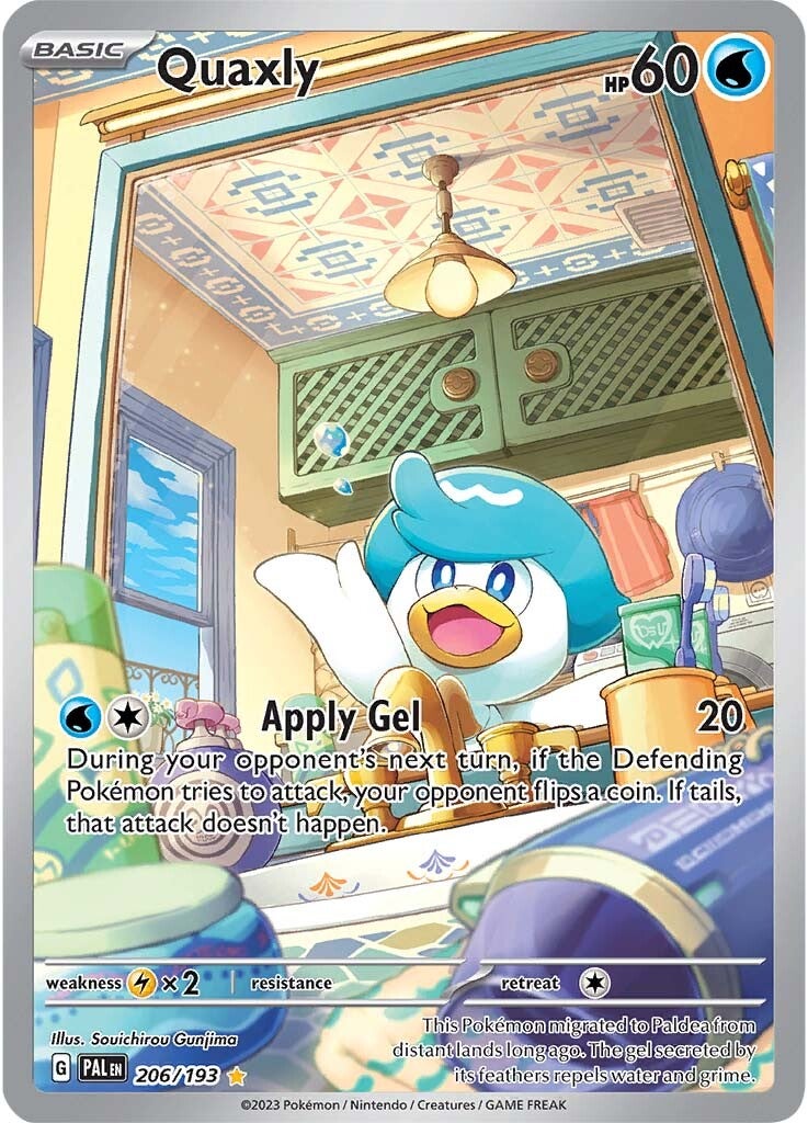 Quaxly - 206/193-SV02: Paldea Evolved-Illustration Rare-Holofoil