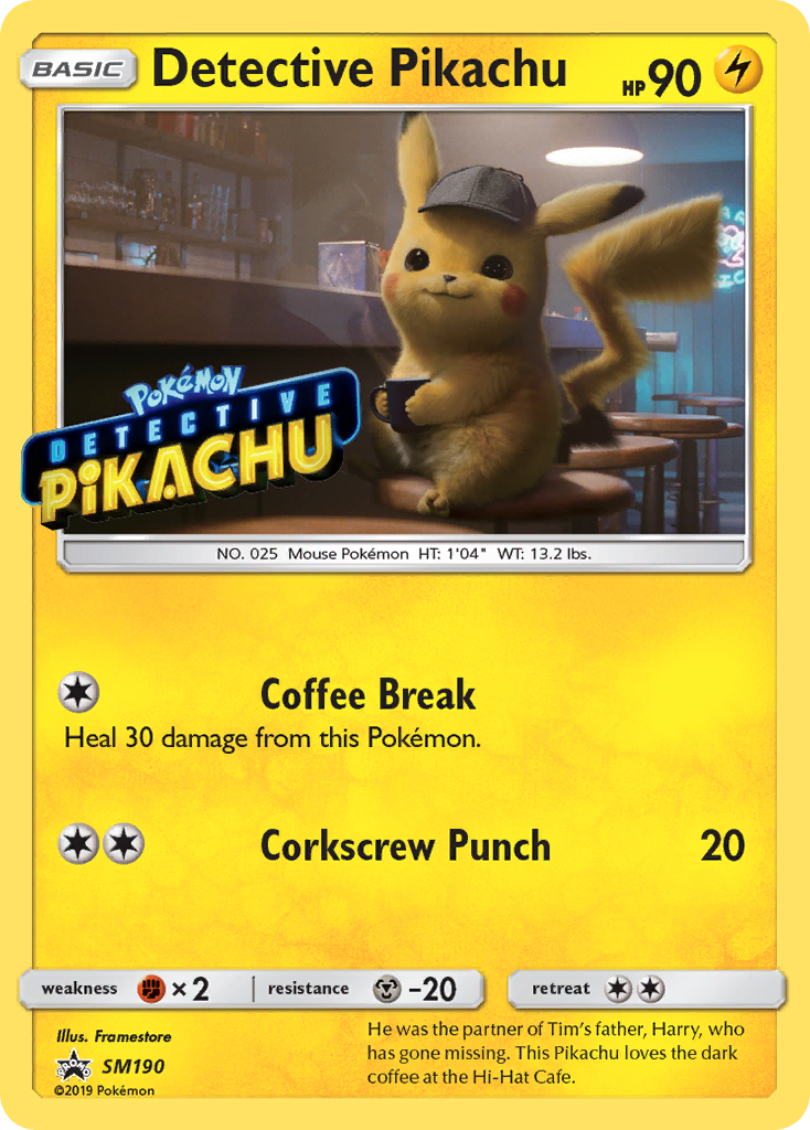 Detective Pikachu - SM190-SM Promos-Promo-Holofoil