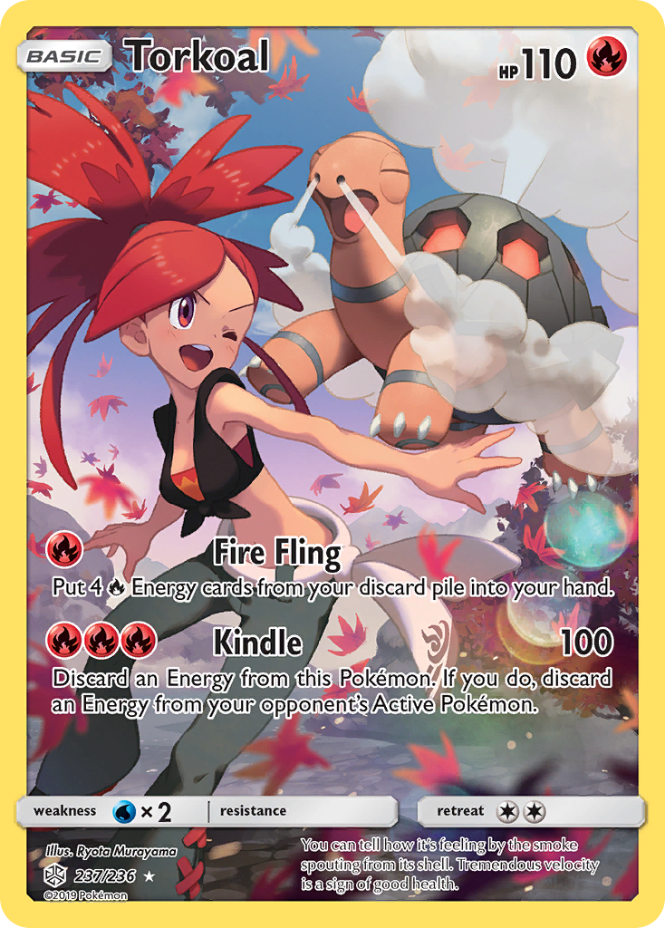 Torkoal (Secret)-SM - Cosmic Eclipse-Secret Rare-Holofoil