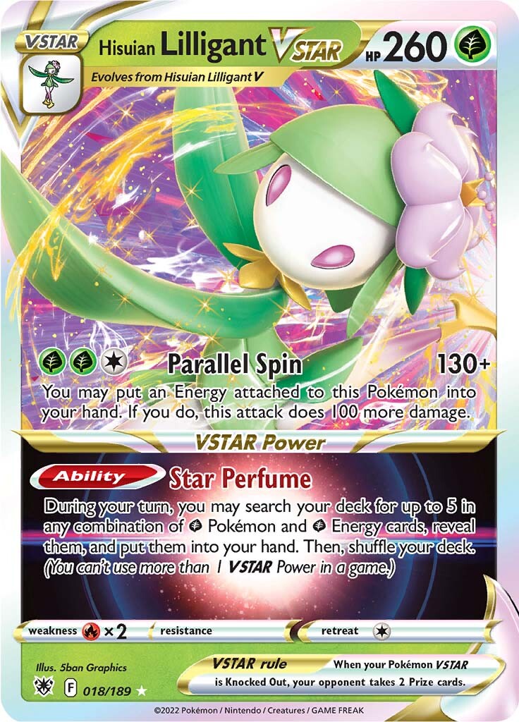 Hisuian Lilligant VSTAR-SWSH10: Astral Radiance-Ultra Rare-Holofoil