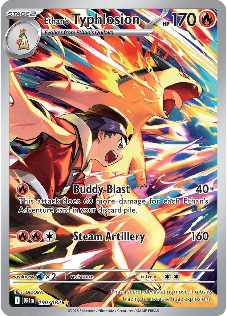 Ethan's Typhlosion - 190/182-SV10: Destined Rivals-Illustration Rare-Holofoil