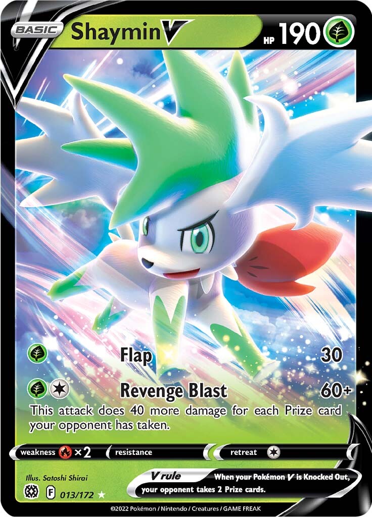 Shaymin V-SWSH09: Brilliant Stars-Ultra Rare-Holofoil