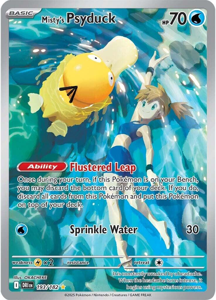 Misty's Psyduck - 193/182-SV10: Destined Rivals-Illustration Rare-Holofoil