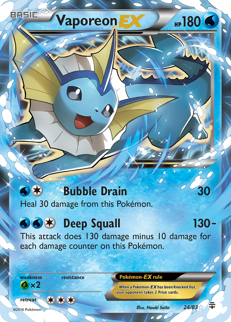 Vaporeon EX-Generations-Ultra Rare-Holofoil