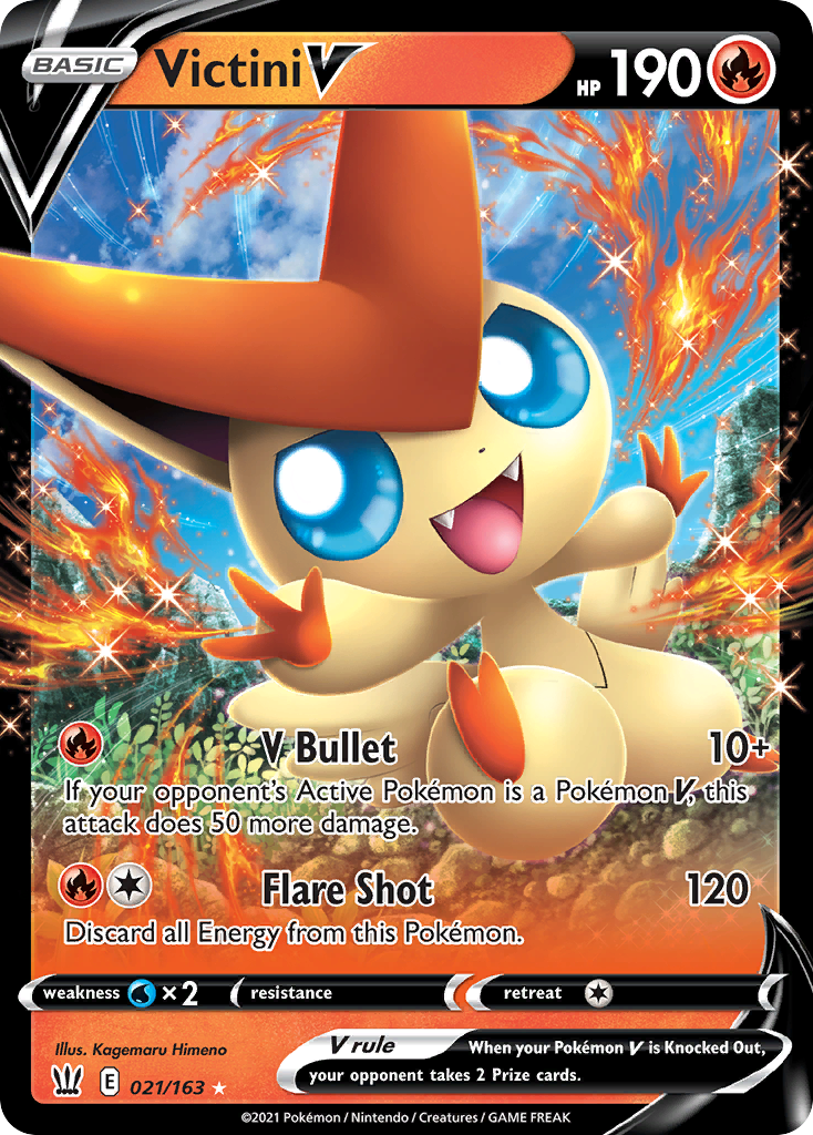 Victini V-SWSH05: Battle Styles-Ultra Rare-Holofoil
