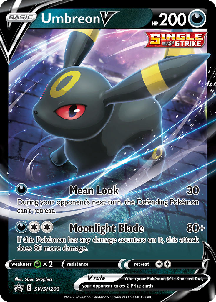 Umbreon V - SWSH203-SWSH: Sword & Shield Promo Cards-Promo-Holofoil