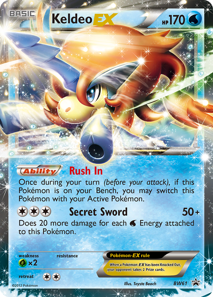Keldeo EX - BW61-Black and White Promos-Promo-Holofoil