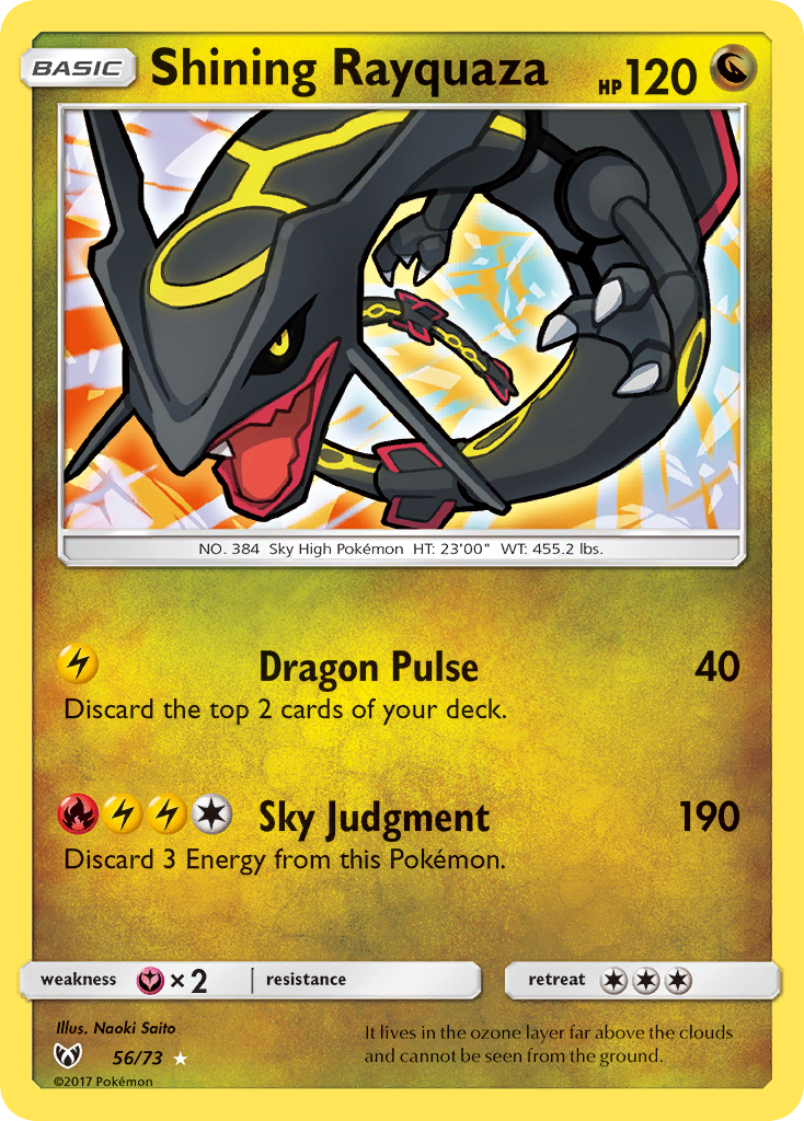 Shining Rayquaza-Shining Legends-Shiny Holo Rare-Holofoil