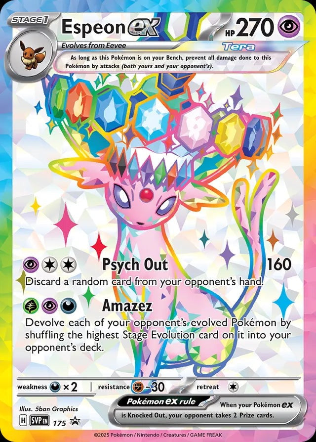 Espeon ex - 175-SV: Scarlet & Violet Promo Cards-Promo-Holofoil