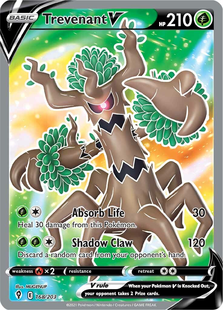 Trevenant V (Full Art)-SWSH07: Evolving Skies-Ultra Rare-Holofoil