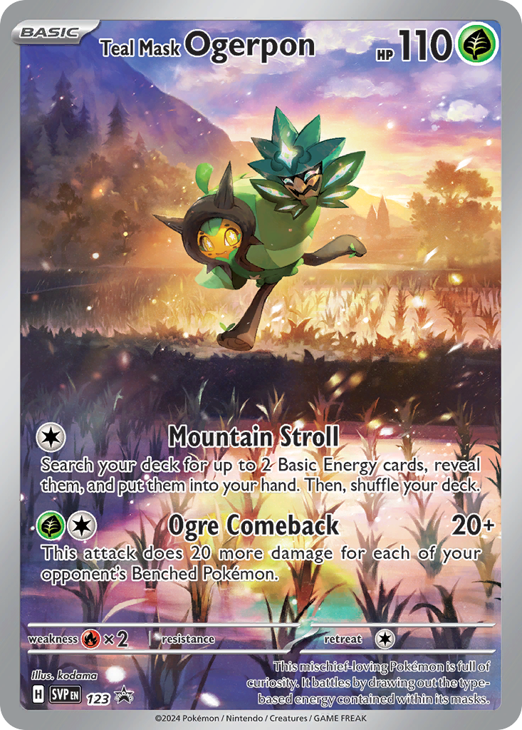 Teal Mask Ogerpon - 123-SV: Scarlet & Violet Promo Cards-Promo-Holofoil
