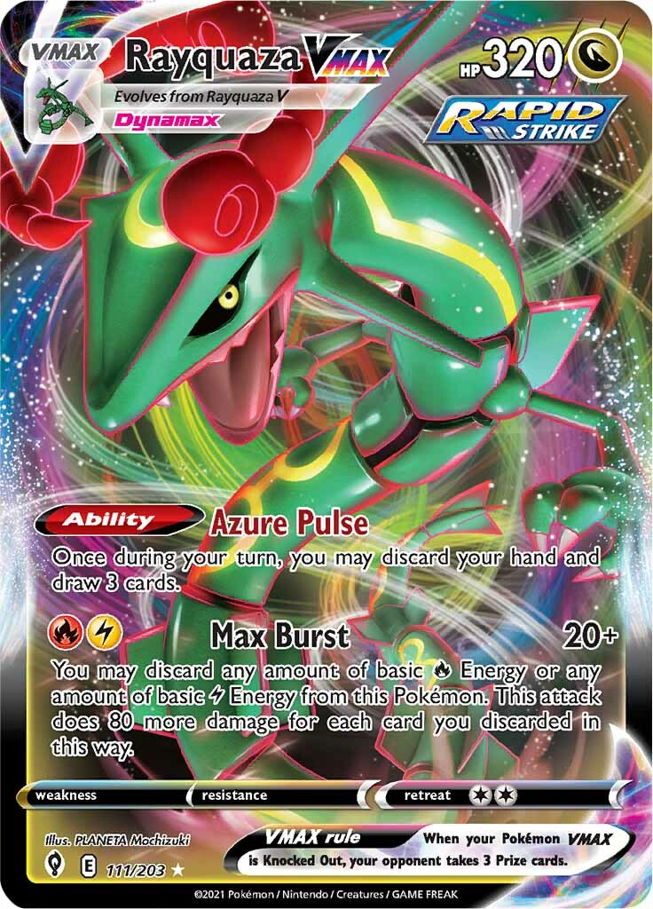Rayquaza VMAX-SWSH07: Evolving Skies-Ultra Rare-Holofoil