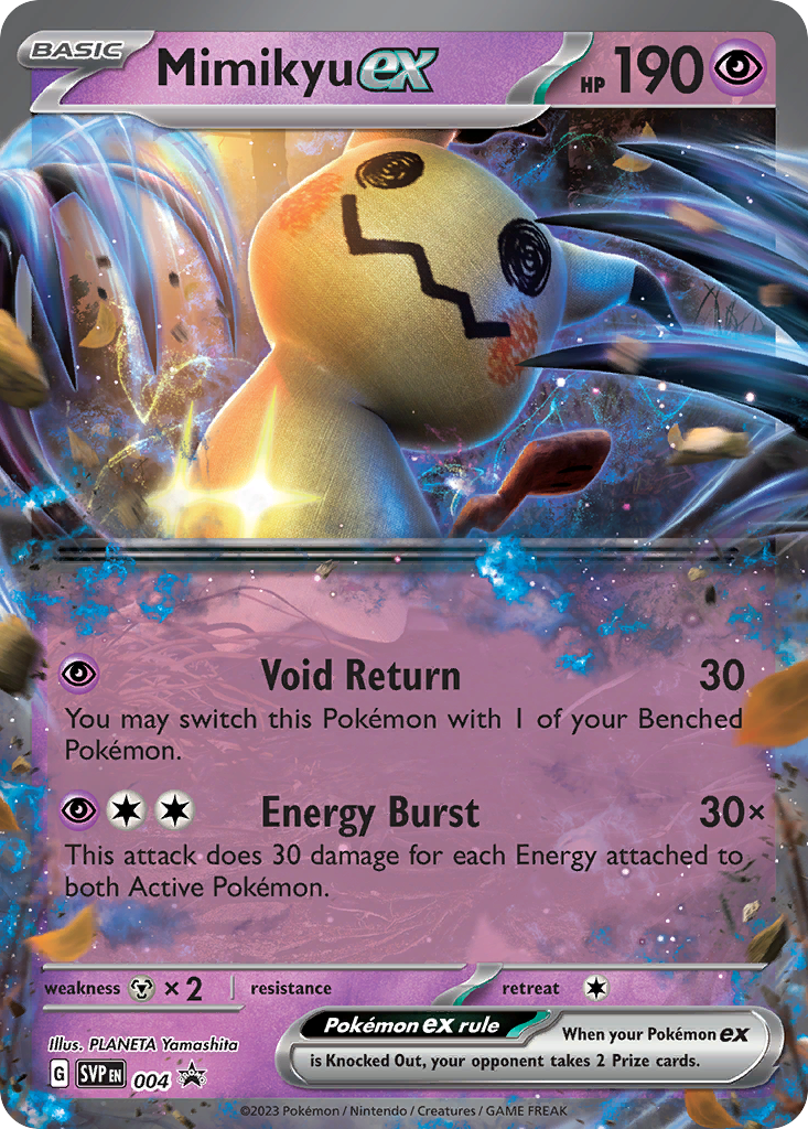 Mimikyu ex - 004-SV: Scarlet & Violet Promo Cards-Promo-Holofoil