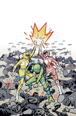 Mighty Morphin Power Rangers/Teenage Mutant Ninja Turtles III #5J 1:5 INCV (Full Art, Foil, Ba)[1:5]