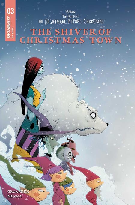 TIM BURTONS THE NIGHTMARE BEFORE  CHRISTMAS THE SHIVER OF CHRISTMAS TOWN #3 CVR A JAE LEE