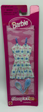 1998 Sleep N Fun Fashions Floral Dress with Brush and Mirror