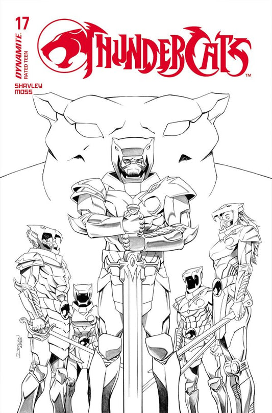 ThunderCats #17 Cover N 1:10 Declan Shalvey Black & White Variant